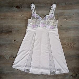 Sheer Floral Pastel Lavender Coquette Slip Dress